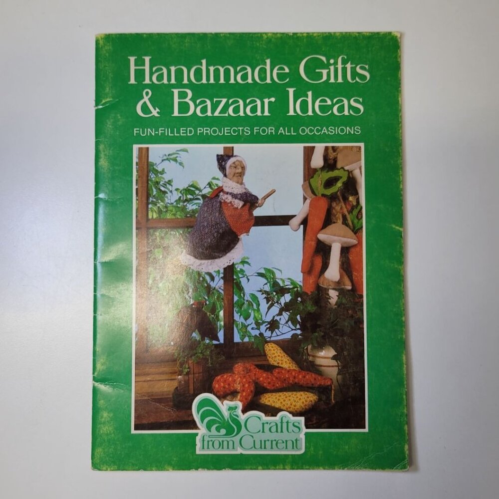 1982 Current Craft Book Handmade Gifts Ideas‎ Dolls Witch Mushroom Sew Crochet